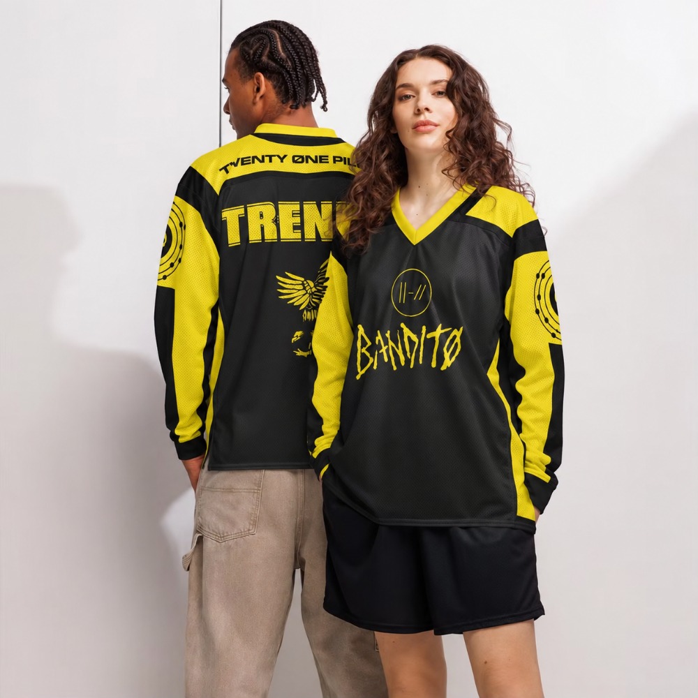 Mens Fashion Summer - Koszulka Twenty One Pilots Bandito Trench