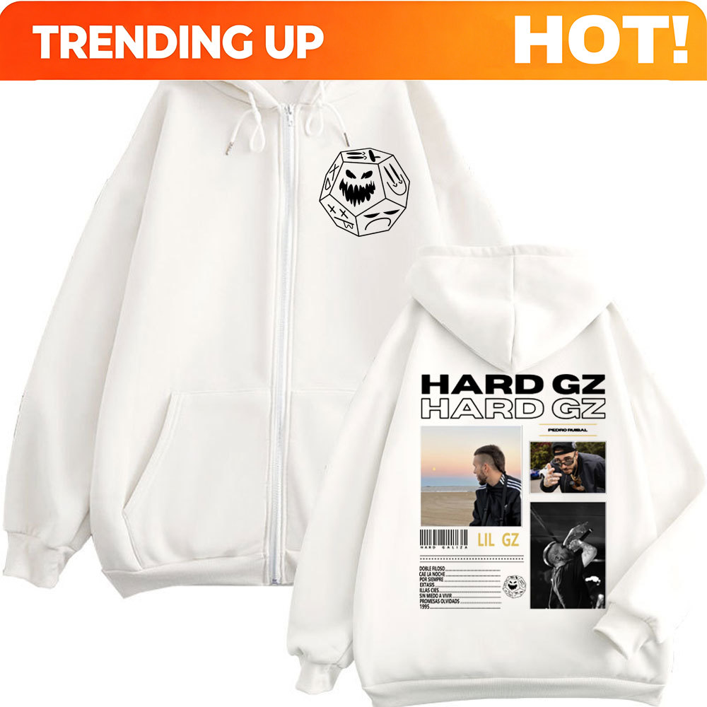 Mens Fashion Zip Up Hoodies - Bluzy z kapturem Rapper HARD GZ