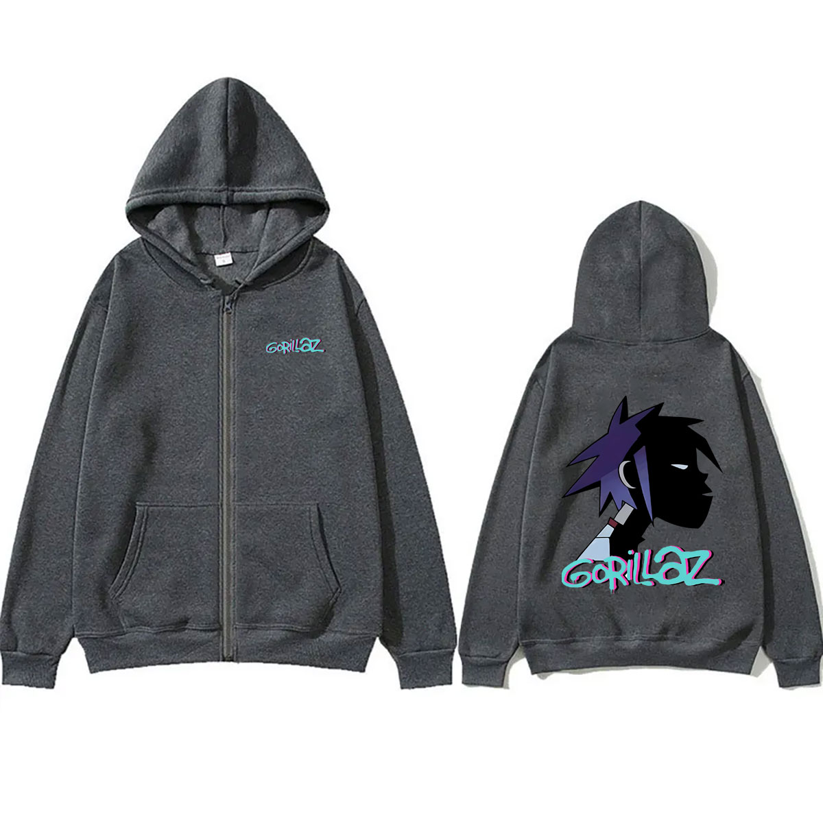 Bluza z kapturem i zamkiem bły – Mens Fashion Zip Up Hoodies recenzja i cena