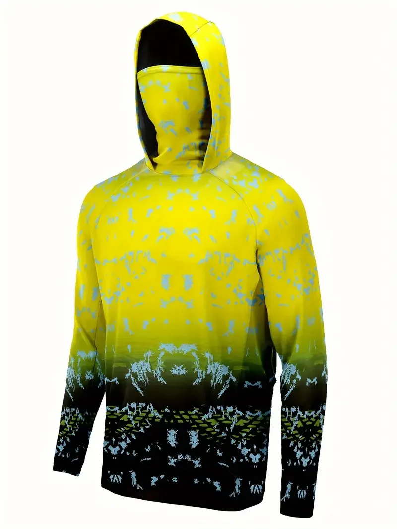 Koszulka wędkarska z kapturem, – Mens Fashion Summer recenzja i cena
